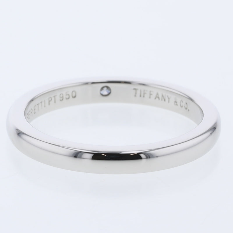 Tiffany Ring / Stacking Band 1P Width approx. 2.5mm Platinum PT950 Diamond No. 9 Ladies TIFFANY & Co.