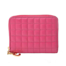 Celine Womens Leather Coin Purse/coin Case Pink