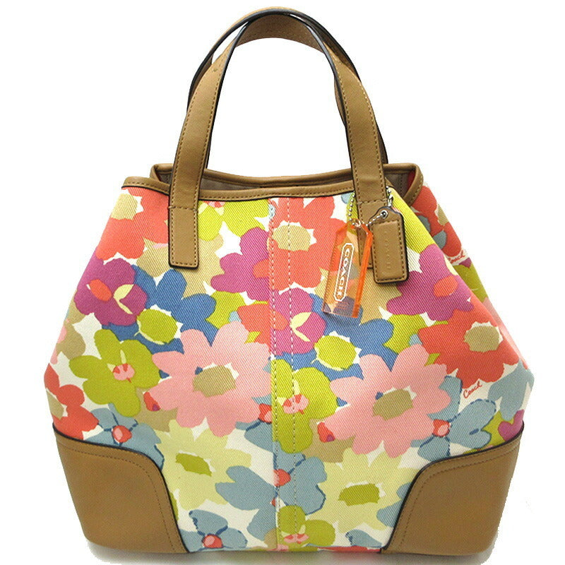 COACH Coach F28287 Shoulder Bag Flower Canvas Leather Ladies