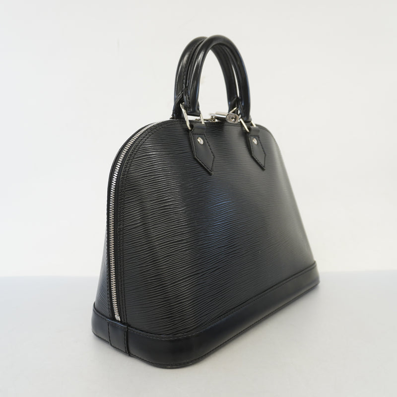Auth Louis Vuitton Epi Alma PM M40302 Womens Handbag Noir