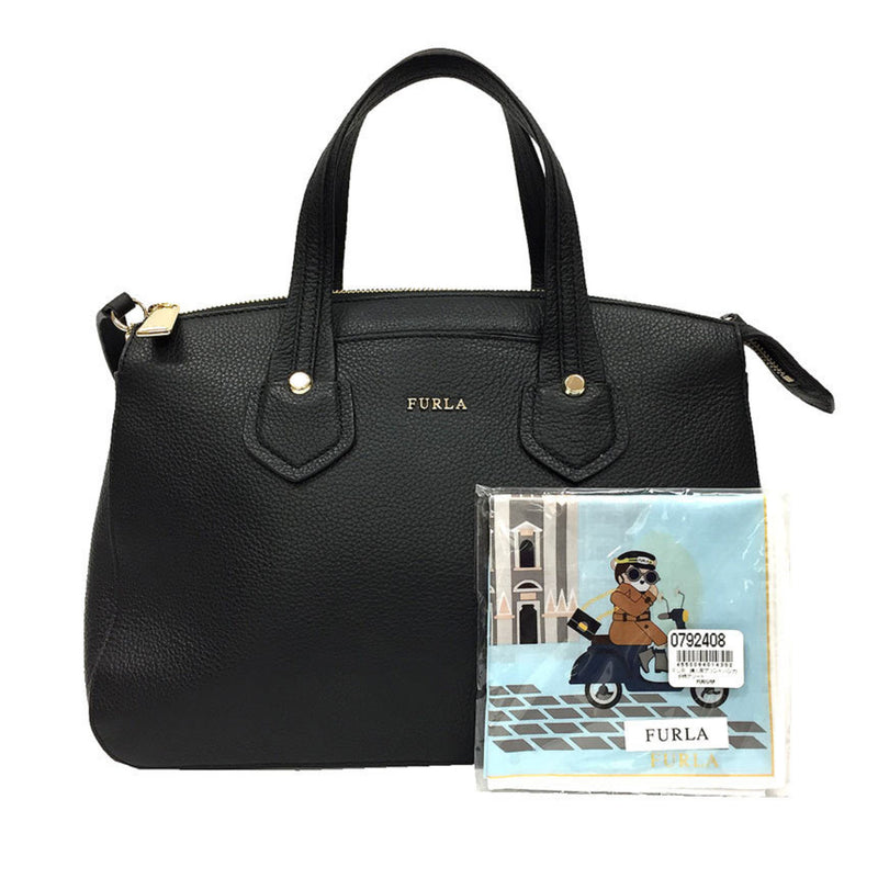 Furla FURLA Tote Bag 874779 BJT5 VTO O60 GIADA M SATCHEL W / ZIP ONYX Shoulder 2WAY Leather Black