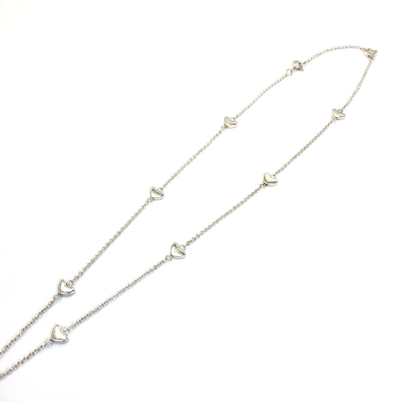 TIFFANY & Co. Tiffany Necklace Lariat Open Heart Link Silver Chain 925 Ladies