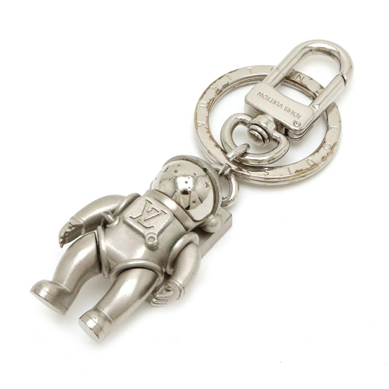 LOUIS VUITTON Astronaut Spaceman Keychain Keyring Bag Charm Metal Silver Color MP2213