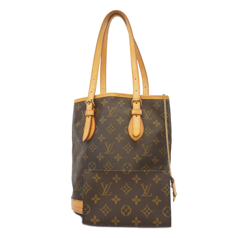 Auth Louis Vuitton Monogram Petit Bucket M42238 Womens HandbagTote Bag