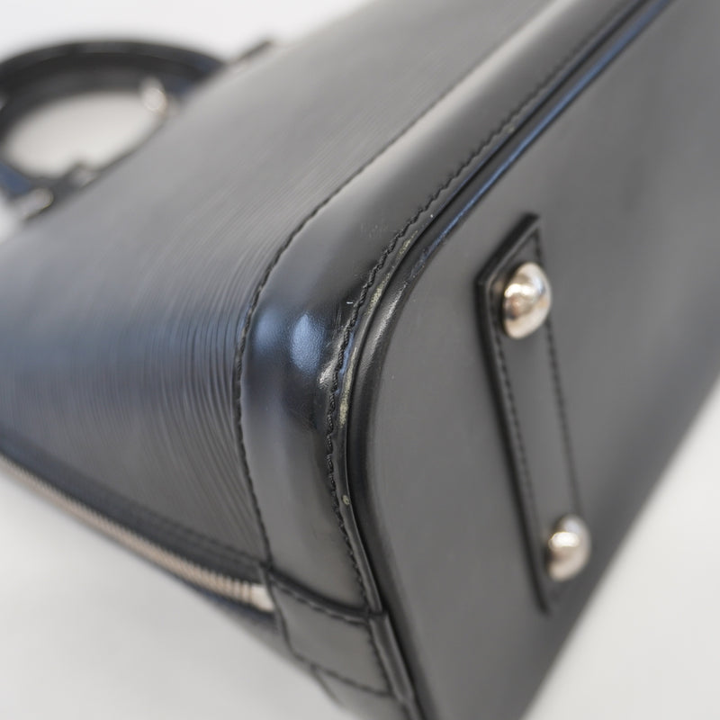 Auth Louis Vuitton Epi Alma PM M40302 Womens Handbag Noir