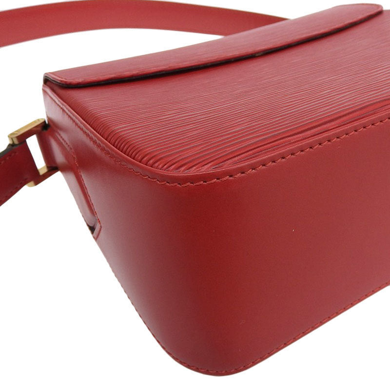Louis Vuitton Epi Womens Shoulder Bag Castilian Red