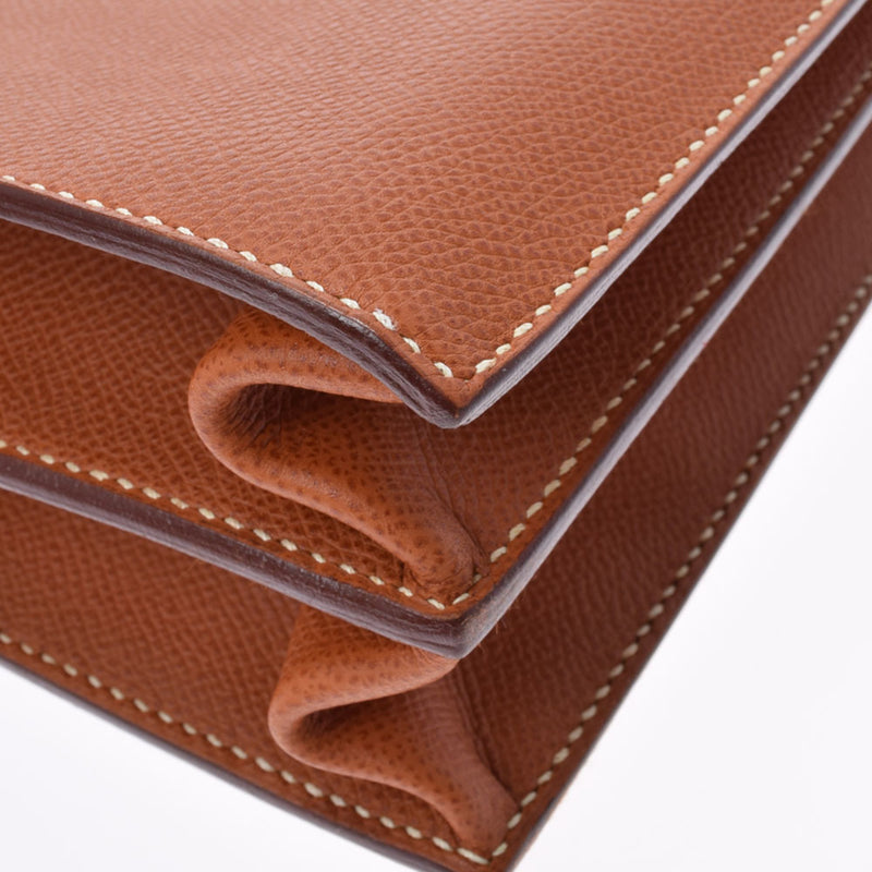 HERMES Hermes Kelly Depeche 34 Cognac  J engraved (around 2006) Mens Epson bag