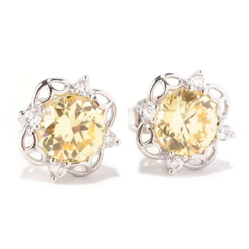 Brand New White Cz Earring