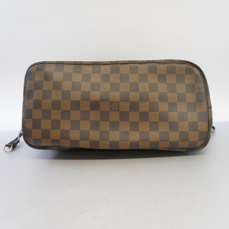 Auth Louis Vuitton Damier Neverfull MM N51105 Womens Tote Bag