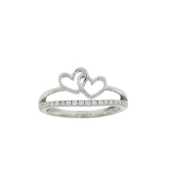 Genuine .20ct Diamond Ring 14KT White Gold