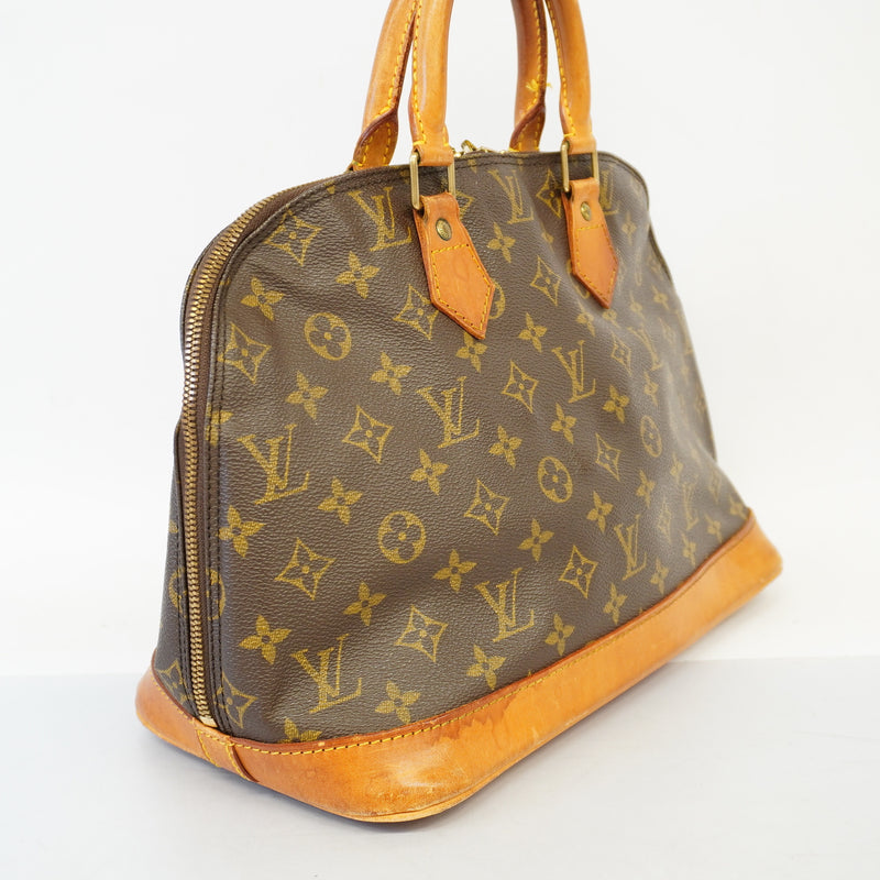 Auth Louis Vuitton Monogram Alma M51130 Womens Handbag
