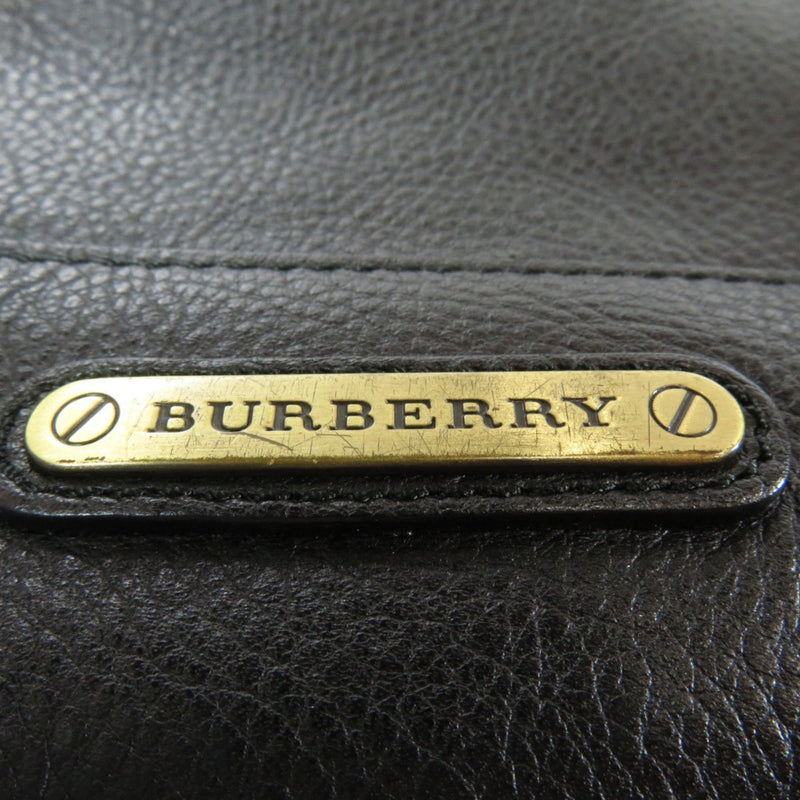 Burberry logo metal fittings tote bag leather unisex