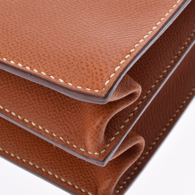 HERMES Hermes Kelly Depeche 34 Cognac  J engraved (around 2006) Mens Epson bag