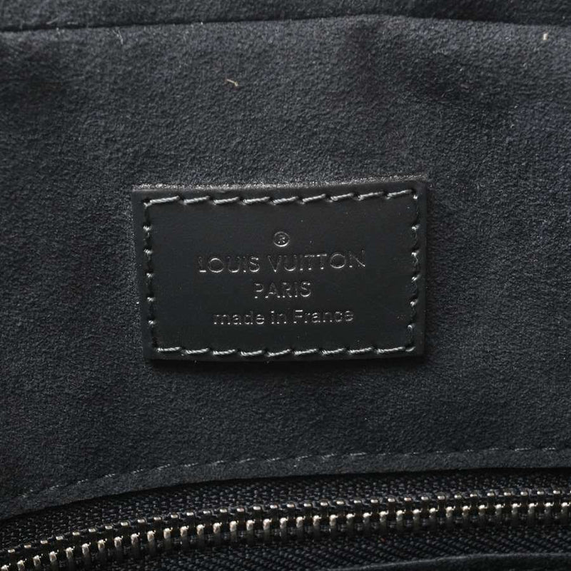 LOUIS VUITTON Cobalt Porte Documan Business Briefcase Navy PVC Leather