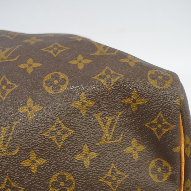 Auth Louis Vuitton Boston Bag Monogram Keepall Bandolier 50 M41416 Unisex
