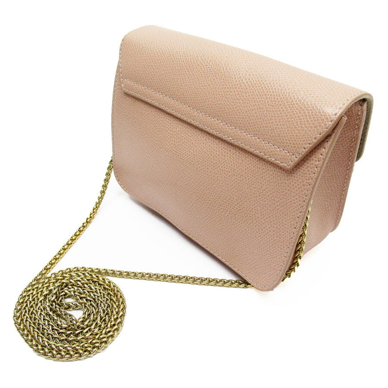 Furla Shoulder Bag Metropolis Mini Pink Gold Leather