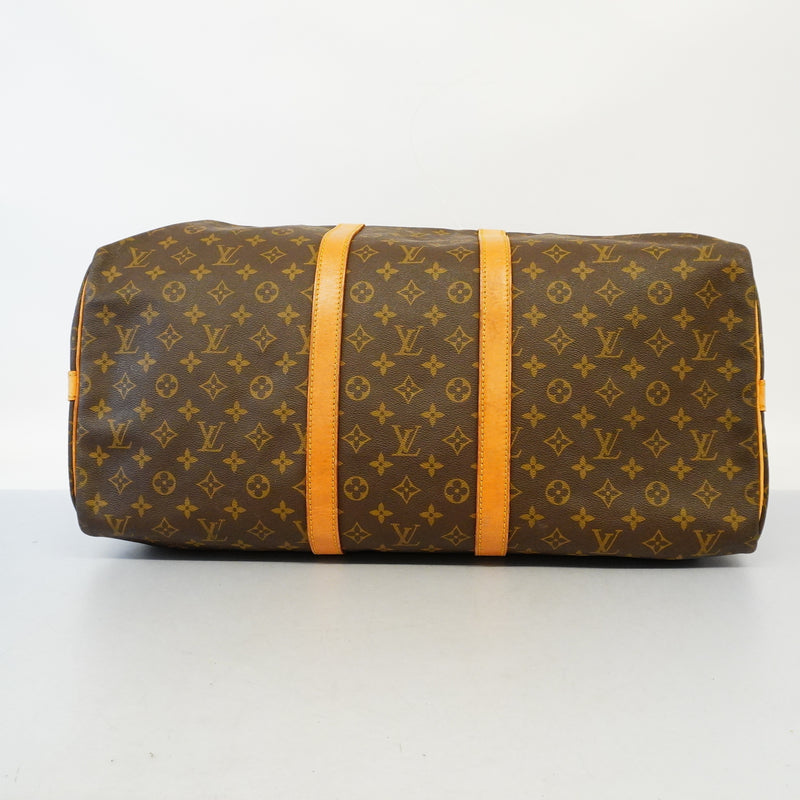 Auth Louis Vuitton Monogram Keepol Band Lier 55 M41414 MenWomenUnisex Boston BagHandbagShoulder Bag