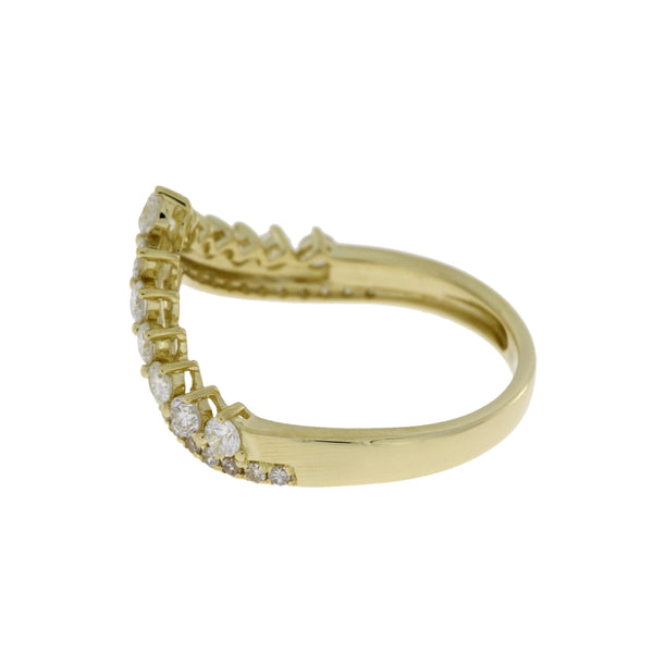 .73ct Diamond Fashion band rings 14KT Yellow Gold