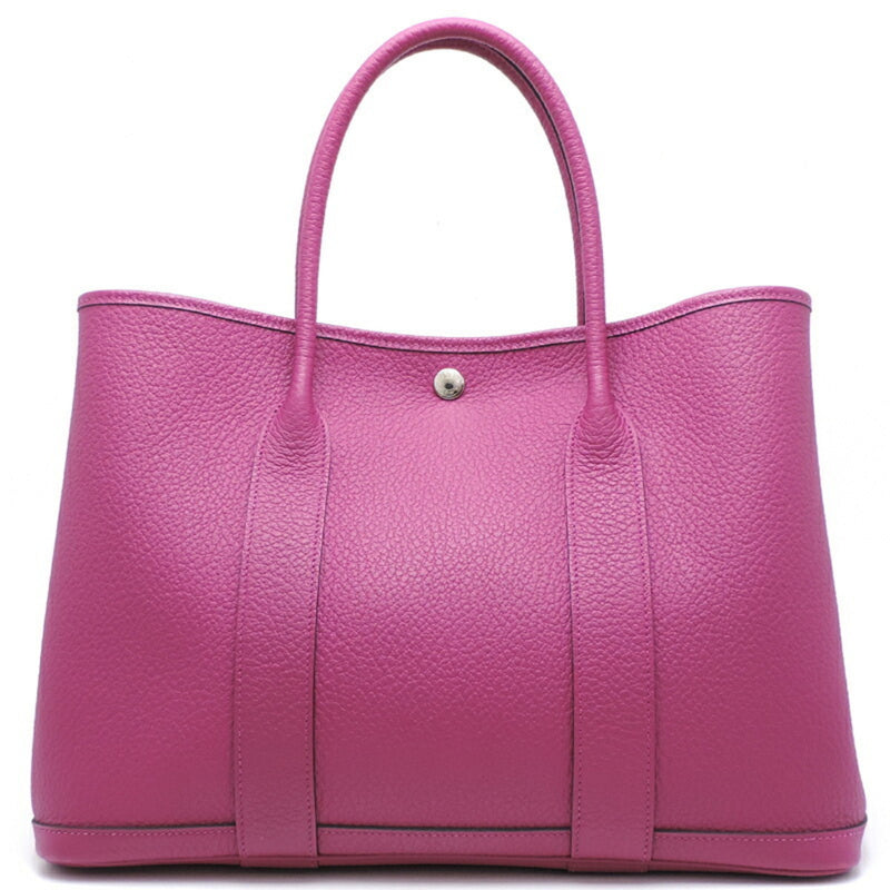 Hermes Garden Party PM Womens Tote Bag Country Rose Purple (Pink)