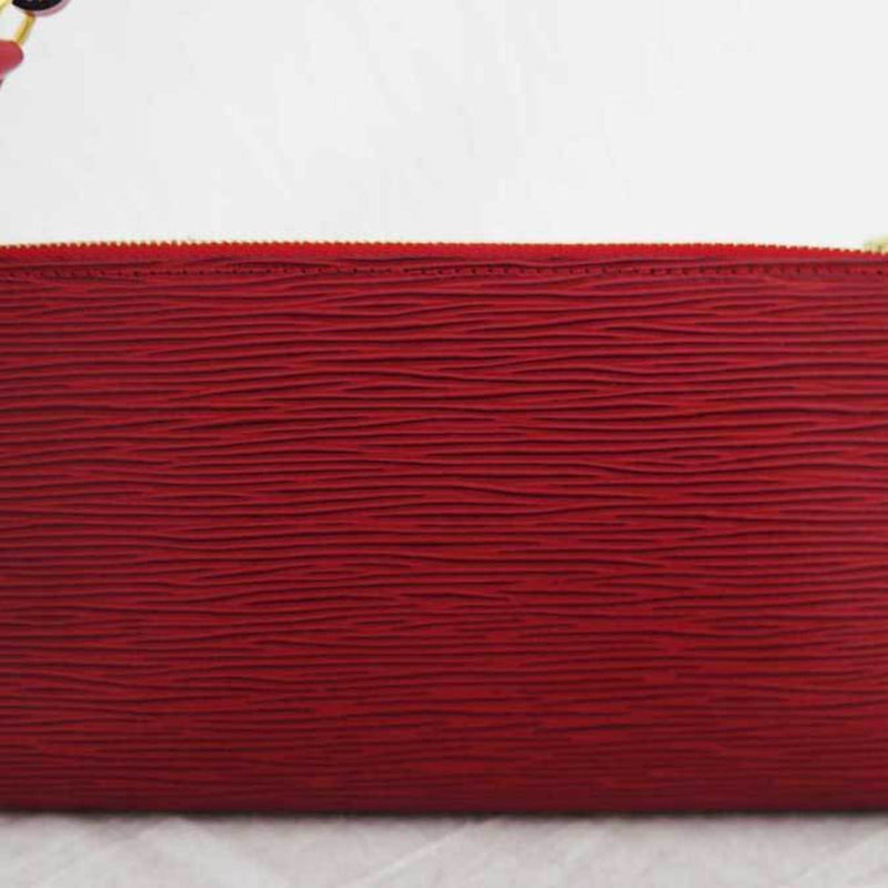 Louis Vuitton Bag Epi Pochette Accessoir Red Leather Shoulder Pouch Ladies M52947