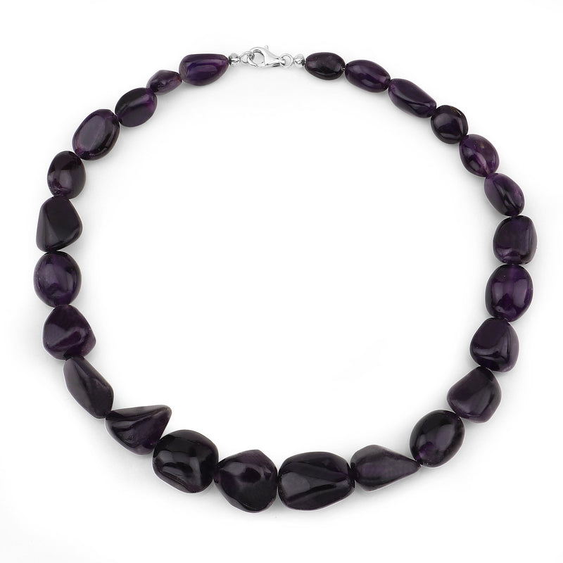 450 Carat Amethyst .925 Sterling Silver Necklace