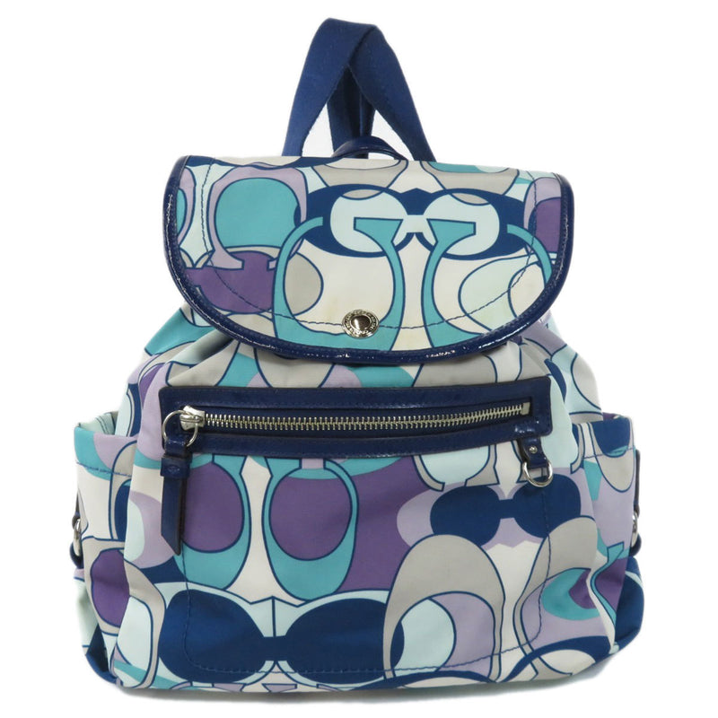 Coach F19279 Daisy Scarf Print Backpack Daypack Nylon Ladies COACH