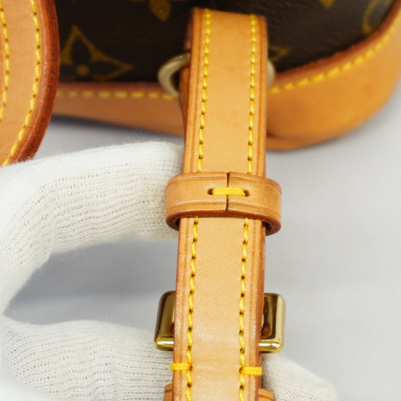 Auth Louis Vuitton Rucksack Monogram Mini Monsuri M51137