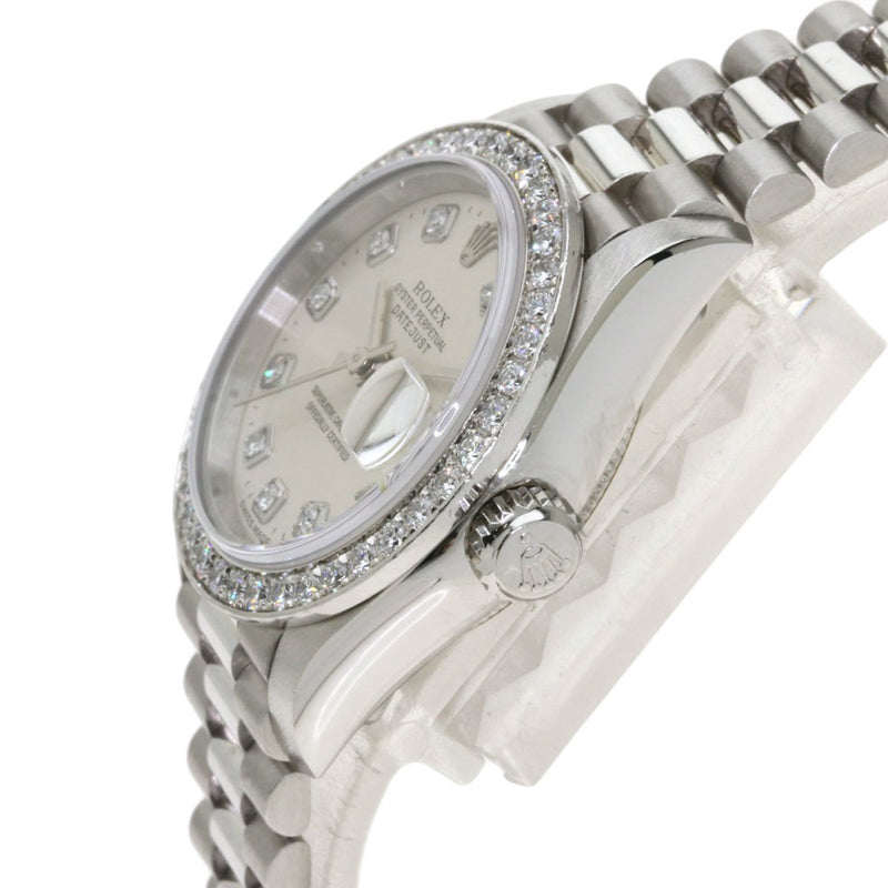 Rolex 79136G Datejust 10P Diamond Watch Platinum / PT Ladies ROLEX