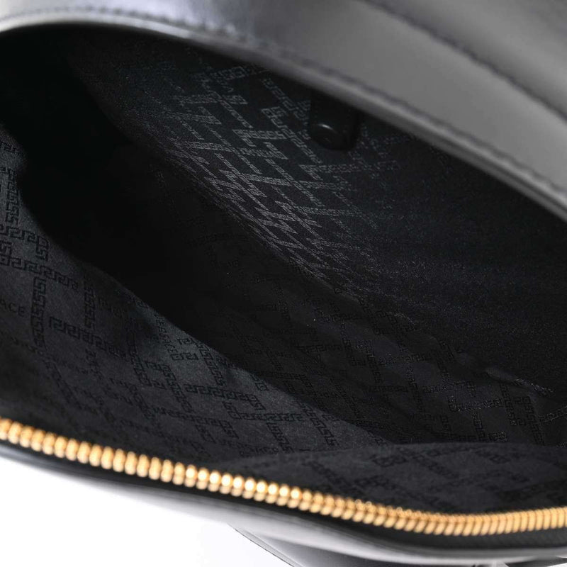 Versace Womens Leather Backpack Black