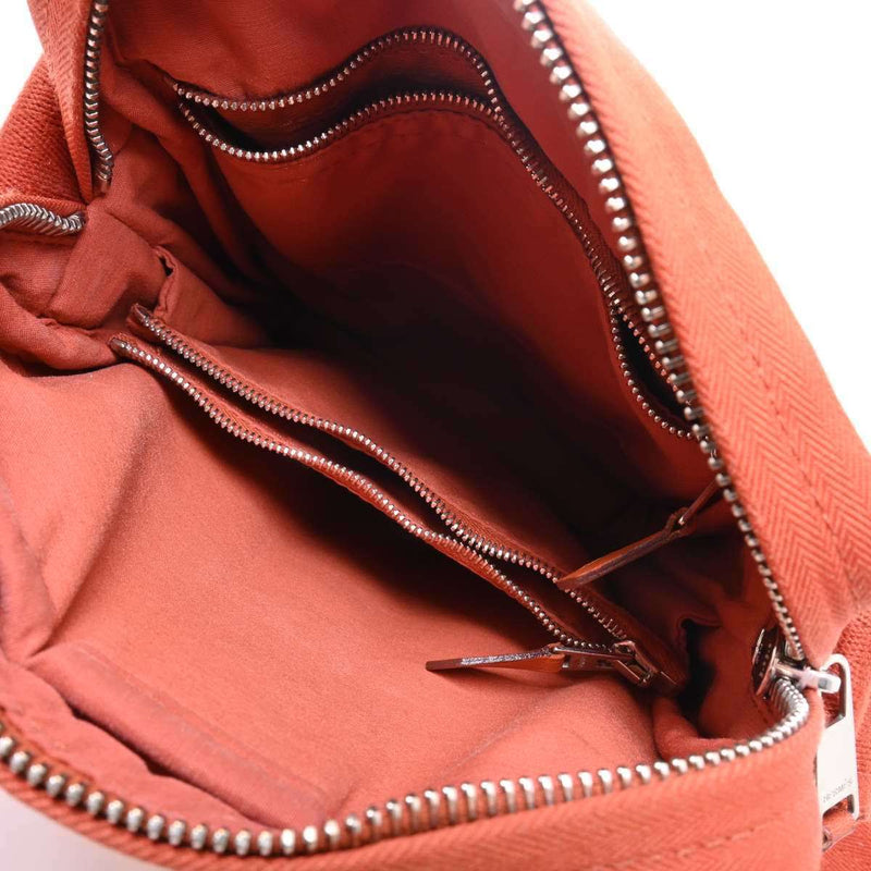 Hermes Acapulco Womens Canvas Shoulder Bag Orange