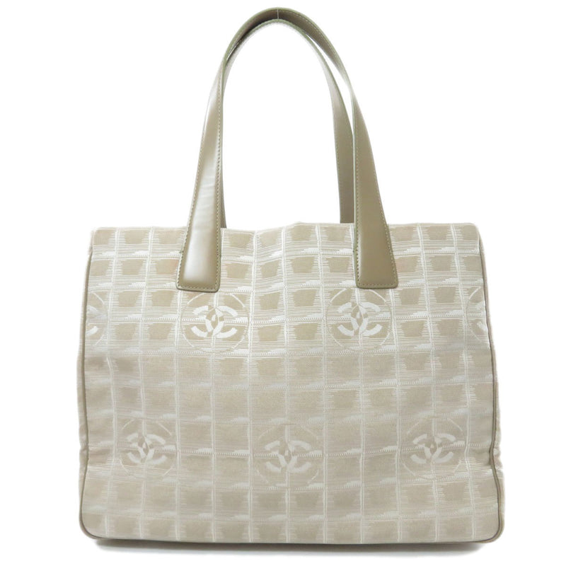 Chanel New Travel Line MM Tote Bag Nylon Jacquard Ladies CHANEL