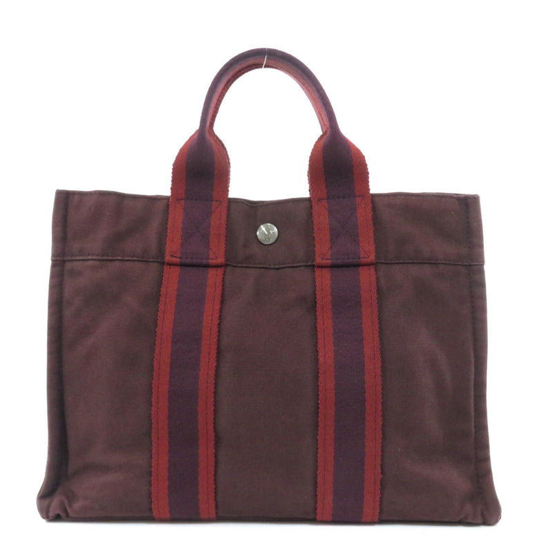 Hermes Sac Fourre-Tout PM Tote Bag Canvas Ladies