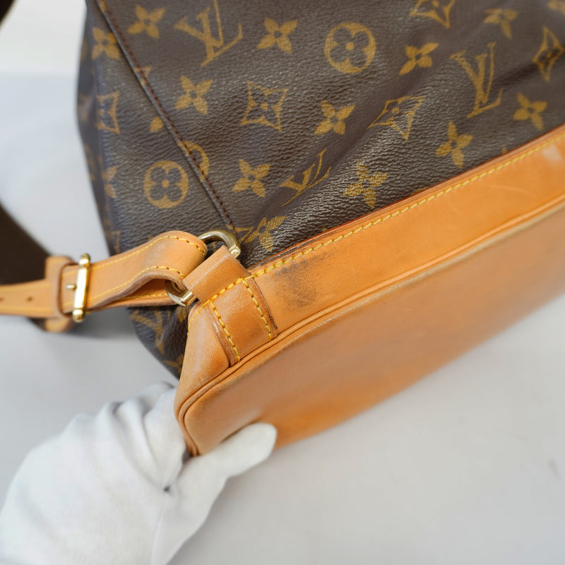 Auth Louis Vuitton Monogram Montsouris GM M51135 Womens Backpack