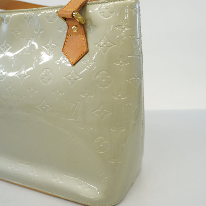 Auth Louis Vuitton Monogram Vernis Houston M91053 Womens Tote Bag Gris