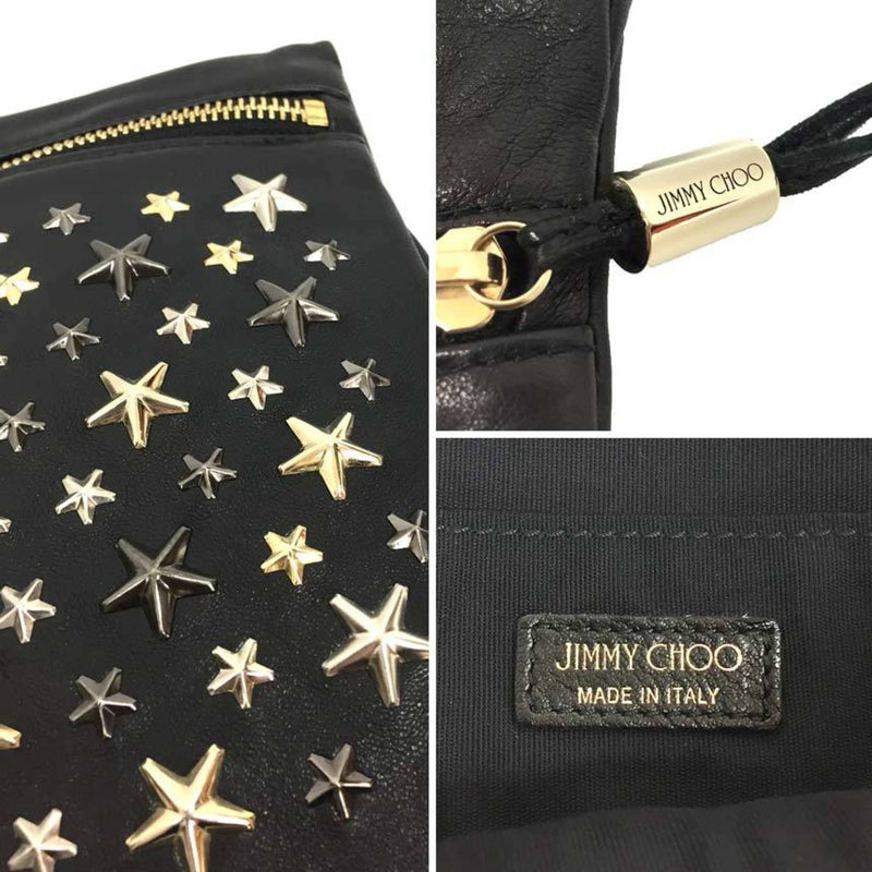 JIMMY CHOO Clutch bag ZENA LTR J000053482001 Star studs