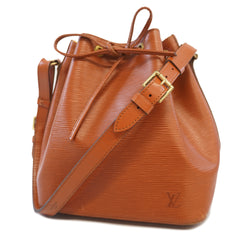 Auth Louis Vuitton Epi Petit Noe M44103 Womens Shoulder Bag Kenyan Brown