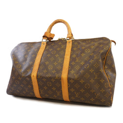 Auth Louis Vuitton Boston Bag Monogram Keepol 50 M41426 Unisex