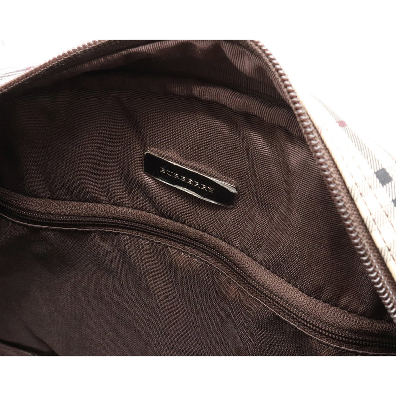 BURBERRY Burberry Nova Check Chuck Pattern Handbag Mini Boston Canvas Leather Beige Brown Black