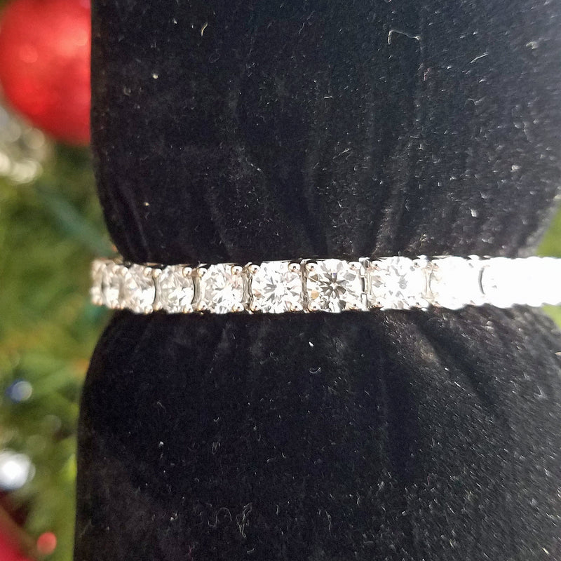 Lab Grown Diamond Tennis Bracelet 14KT White Gold