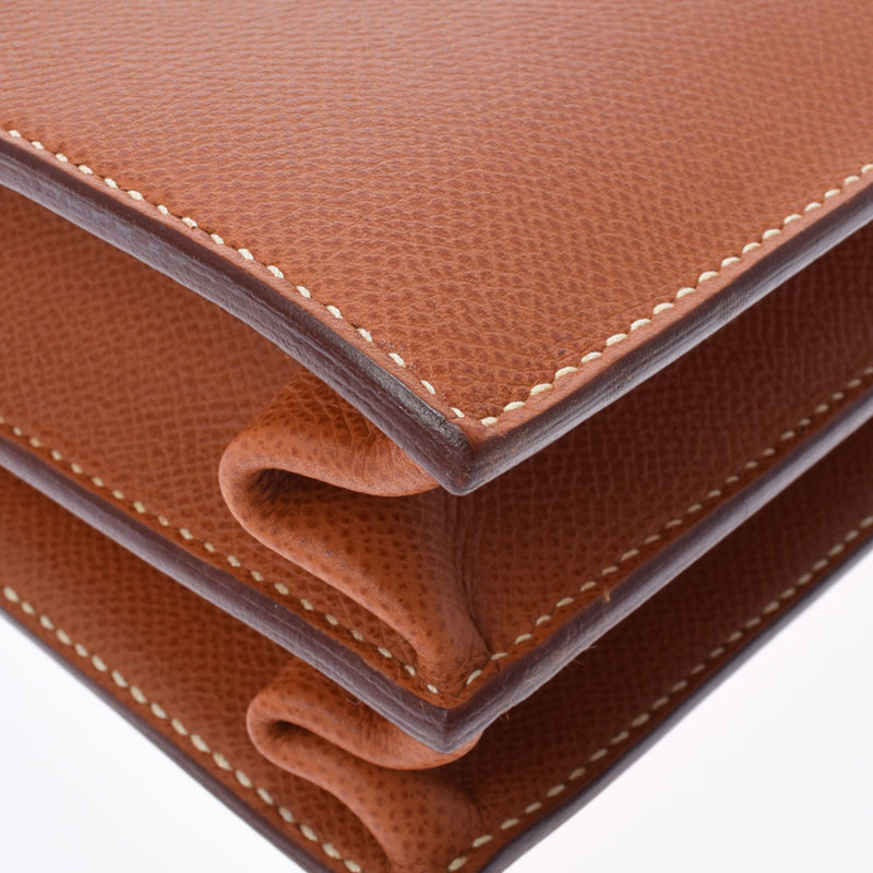 HERMES Hermes Kelly Depeche 34 Cognac  J engraved (around 2006) Mens Epson bag