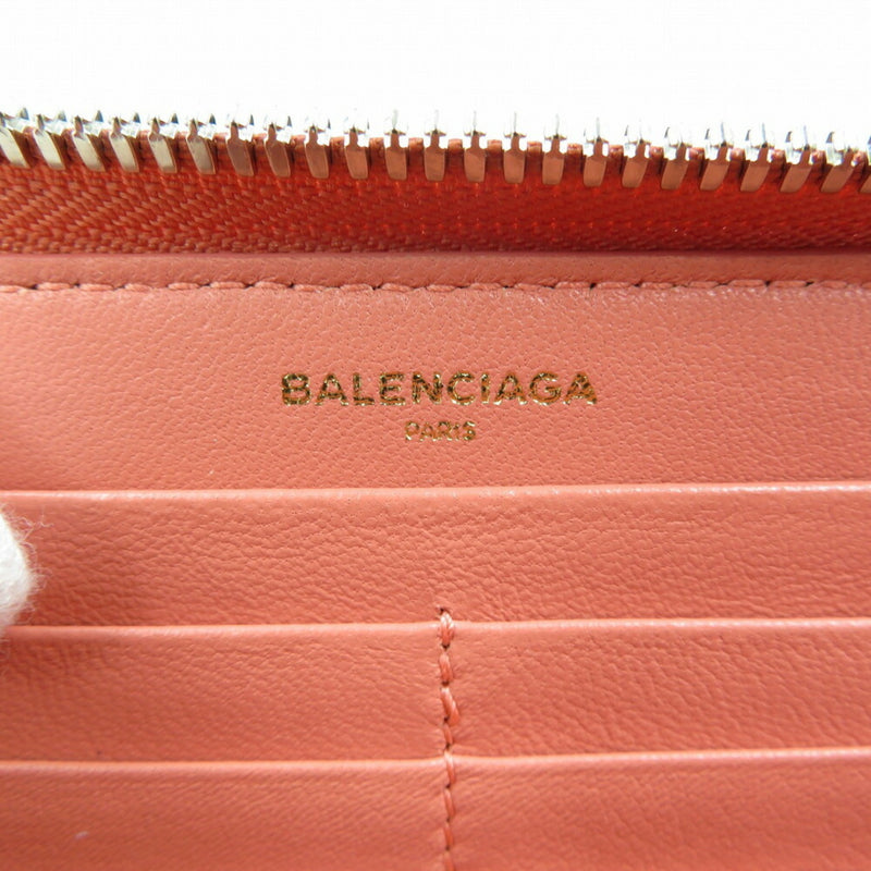 Balenciaga 490625 Round Purse Salmon Pink Leather 0018BALENCIAGA
