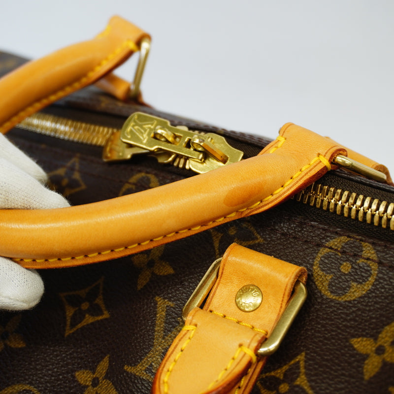 Auth Louis Vuitton Boston Bag Monogram Keepall Bandolier 45 M41418 Unisex