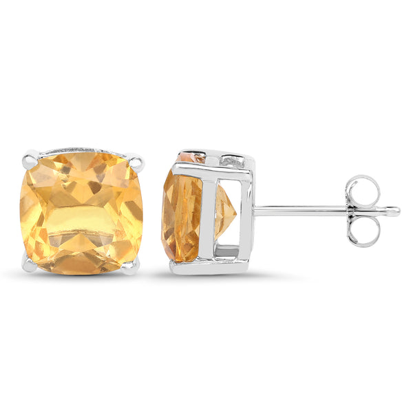 5.80 Carat Genuine Citrine .925 Sterling Silver Earrings