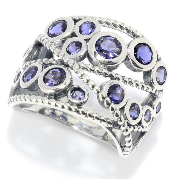 Starry Night Iolite Symphony Ring