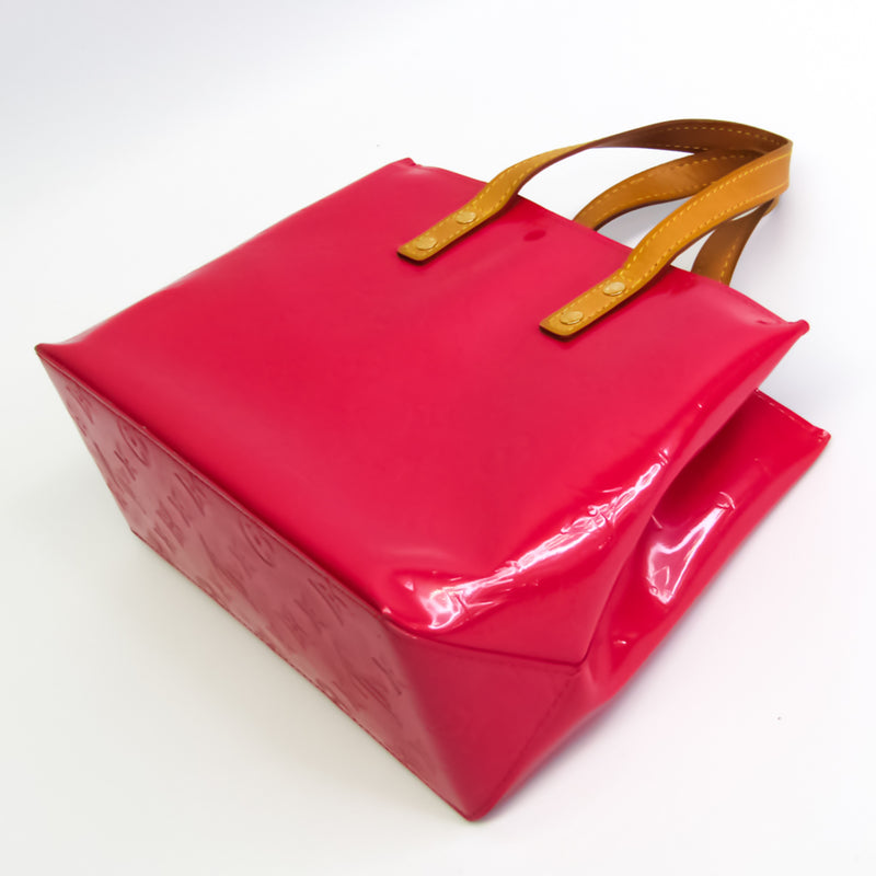 Louis Vuitton Monogram Vernis Lead PM M91221 Womens Handbag Fuchsia Pink