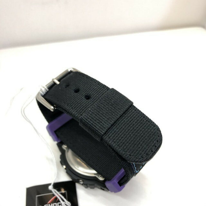 G-SHOCK CASIO Casio Watch DW-5600THS-1ER Throwback 1990s Speed Square Face Digital Quartz Backlight Black Purple Cross Band