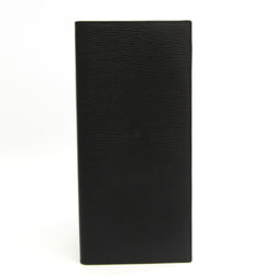Loewe Check Case Men's Leather Long Bill Wallet (bi-fold) Black