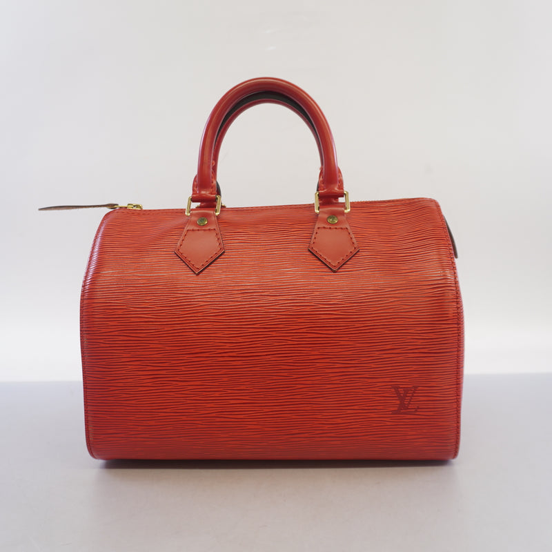 Auth Louis Vuitton Handbag Epi Speedy 25 M43017 Castilean Red