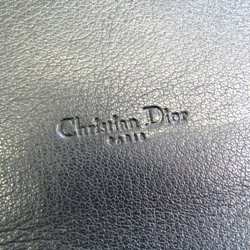 Christian Dior Belt Pouch Unisex Leather Pouch Black