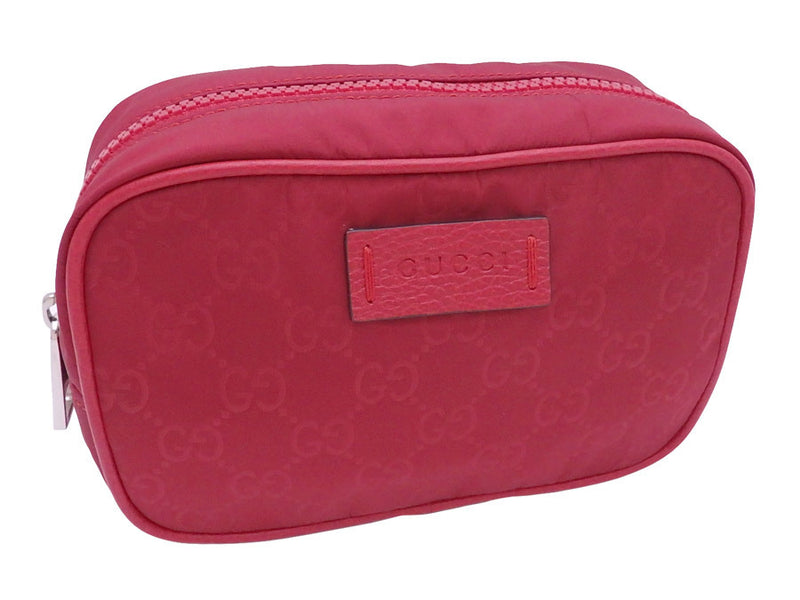 Gucci Pouch GG Dark Red Nylon Multi Case Ladies 510341